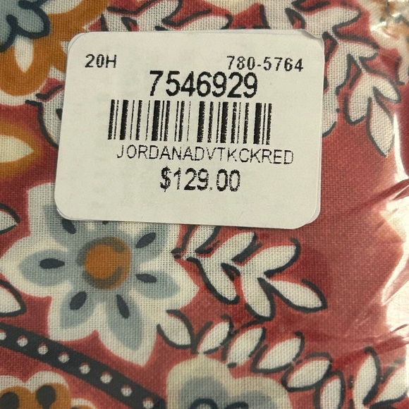 Pottery Barn Jordana Duvet Cover - Red and Blue - Picture 4 of 4